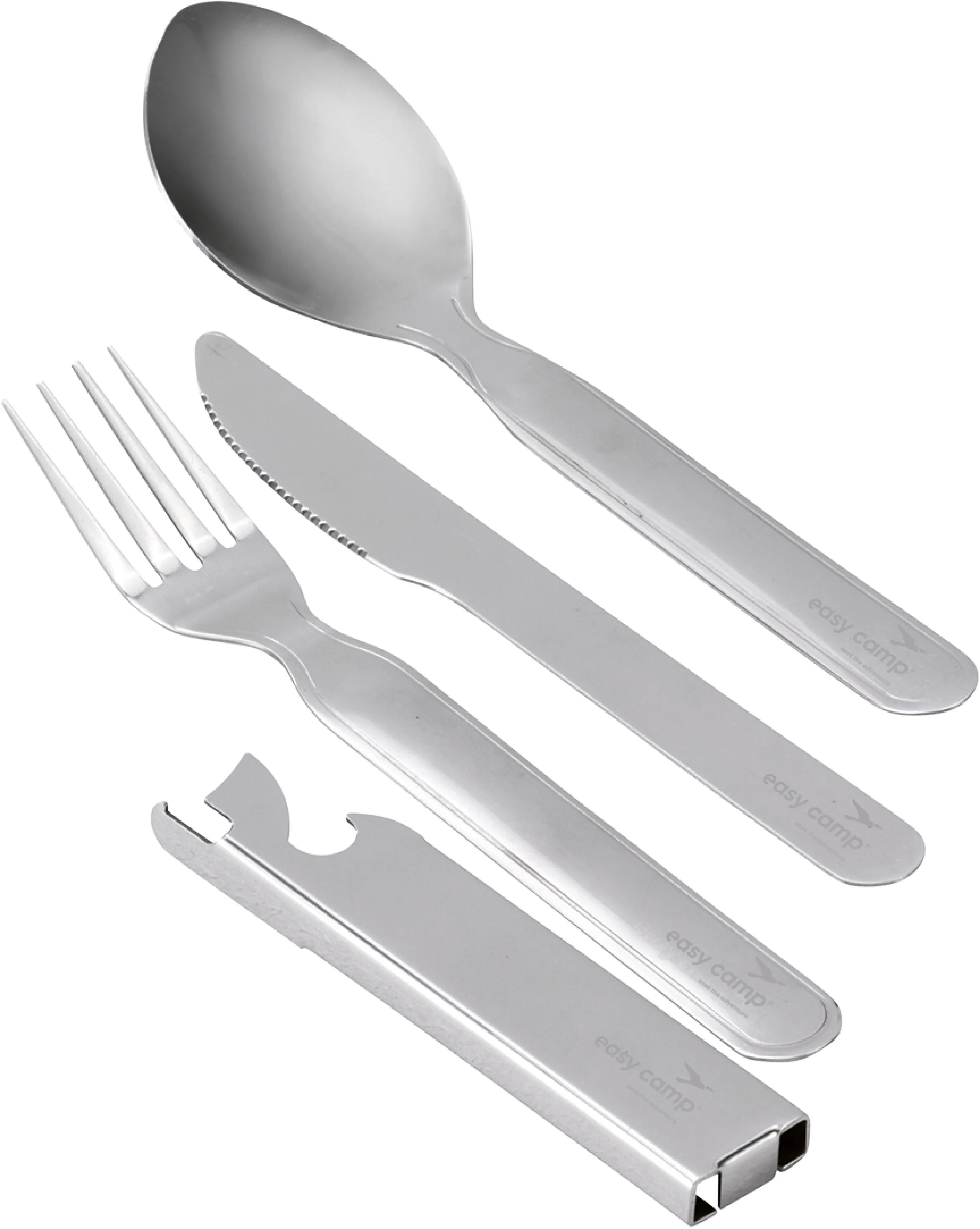 Easy Camp Travel Cutlery Deluxe, Black & Grey, One Size