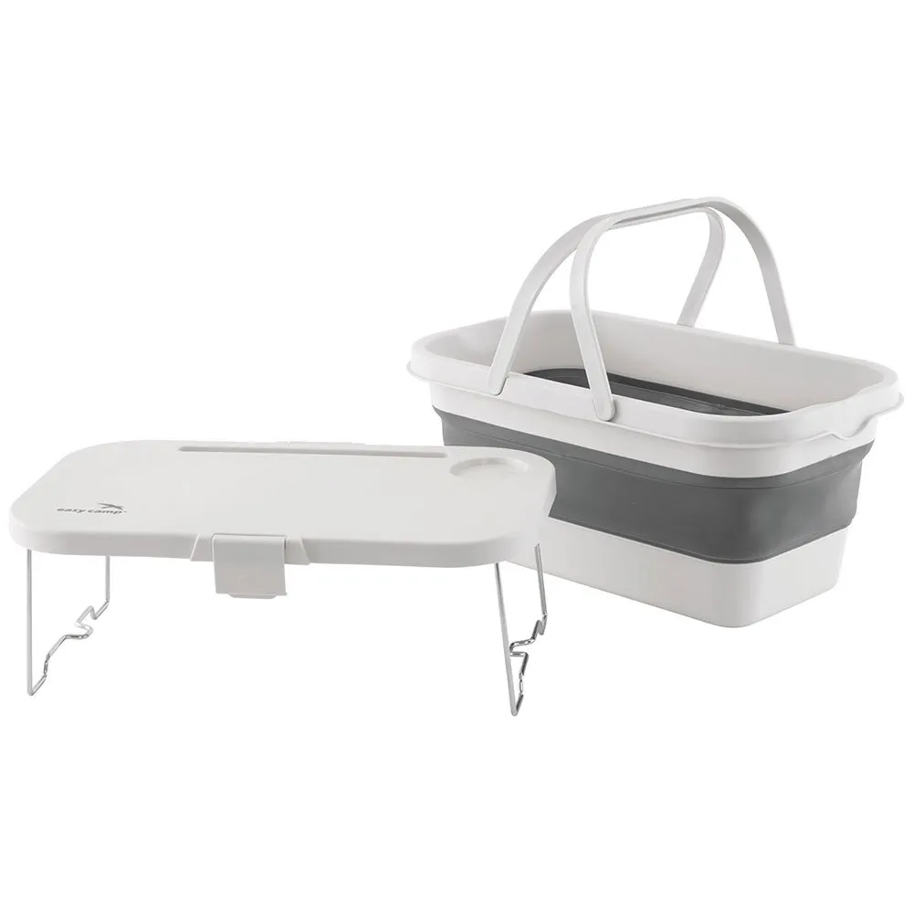 Easy Cerf Picnic Basket & Bord, White, One Size Easy Cerf Picnic Basket & Bord, White, One Size