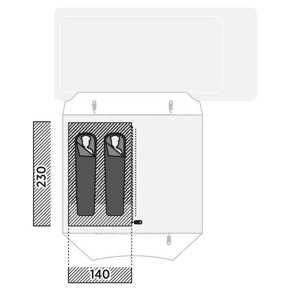 Easy Inner Reine Innertält, Grey, 2 Platser Easy Inner Reine Innertält, Grey, 2 Platser