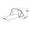Easy Shell Skydd, Blue / sand, One Size