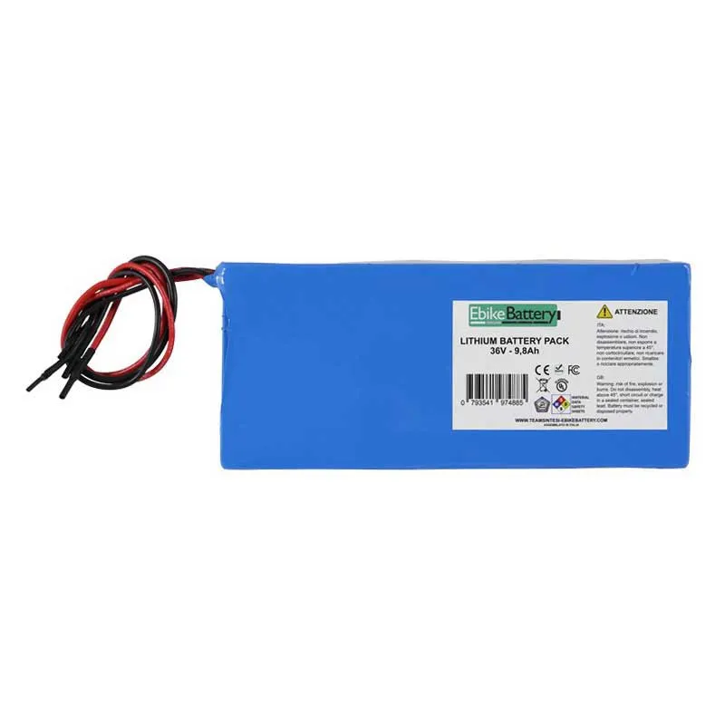 Ebike Battery 36v 9.8ah Vertical Lithium Batteri, Blue, One Size