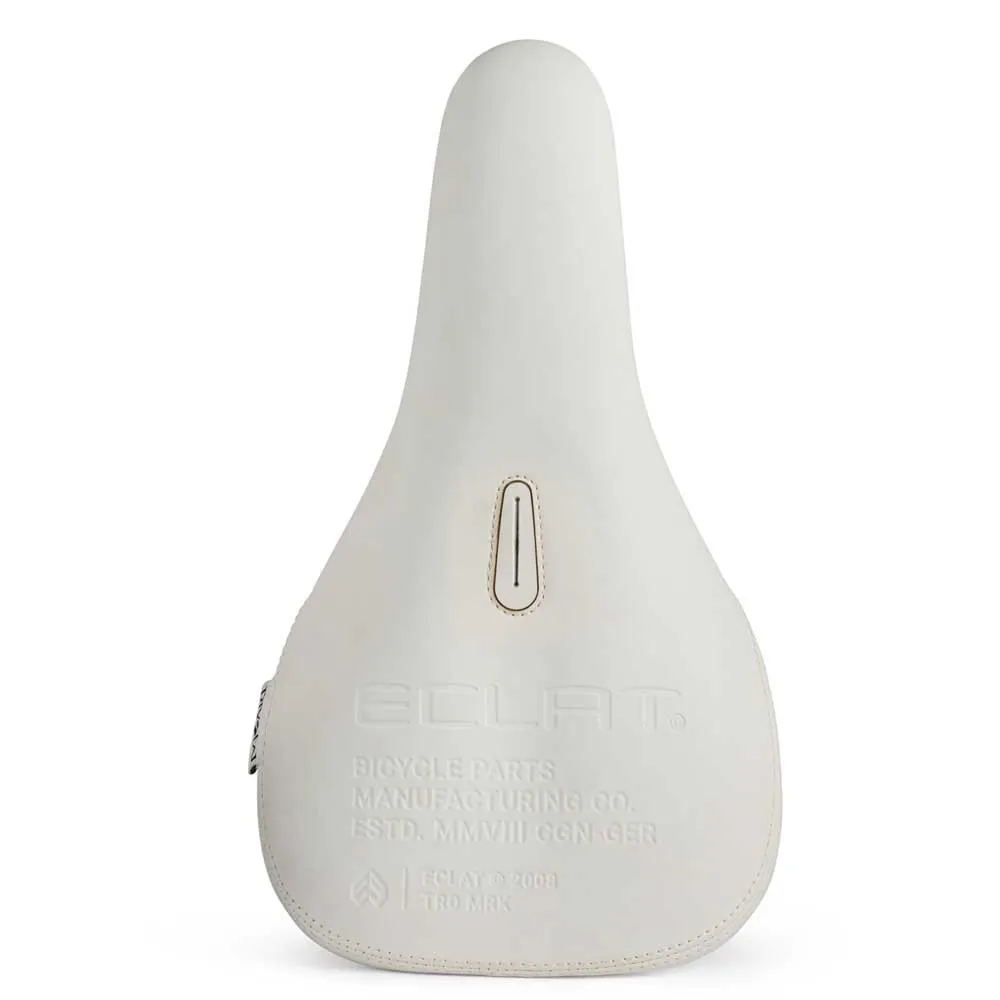 Eclat Bios Slim Pivotal Cykelsadel, White leather, One Size Eclat Bios Slim Pivotal Cykelsadel, White leather, One Size