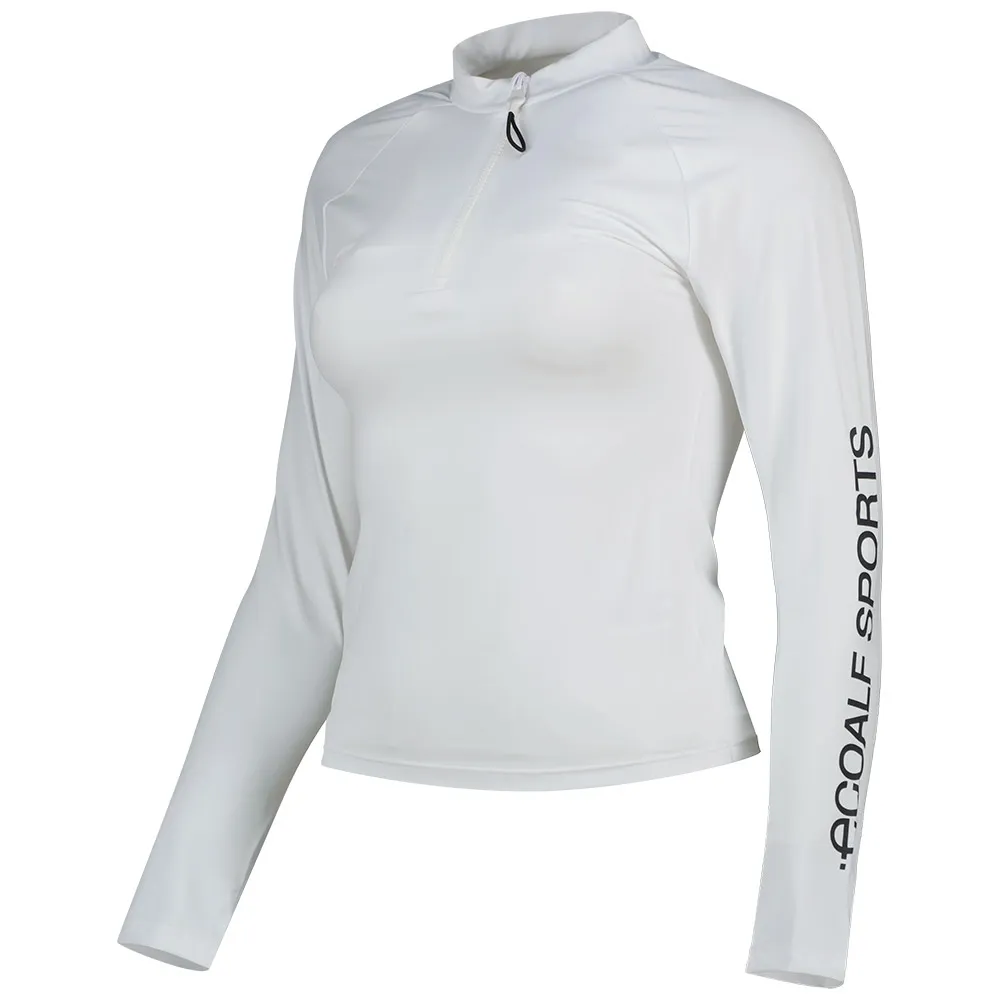 Ecoalf Bolangalf Kvinnors Långärmad Rashguard unisex, Off white, XS