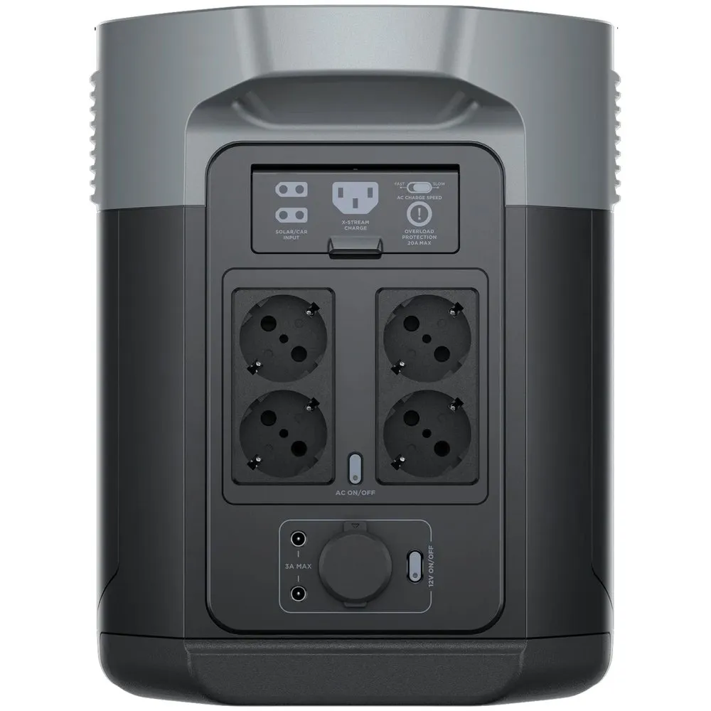 Ecoflow Delta 2 Max 2048wh Kraftverk, Black, One Size