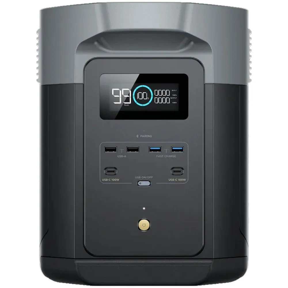 Ecoflow Delta 2 Max 2048wh Kraftverk, Black, One Size