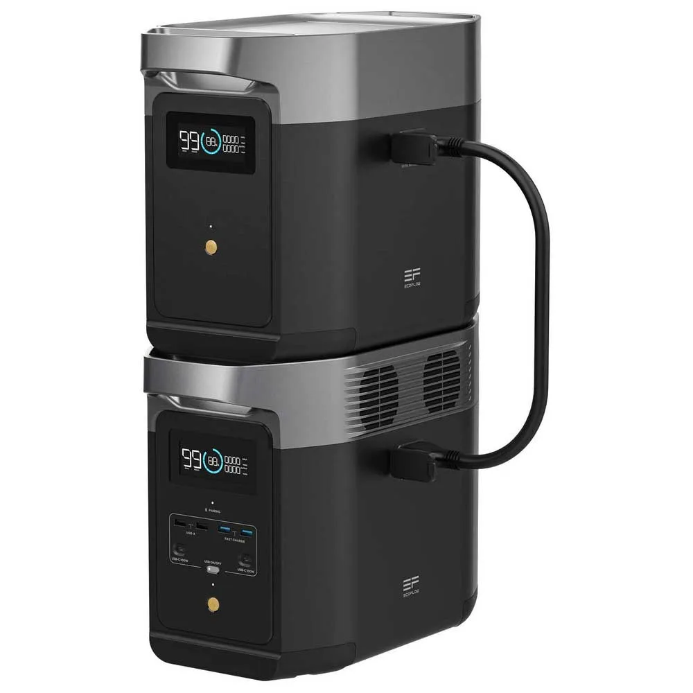 Ecoflow Delta 2 Max 2048wh Solpanelbatteri, Grey, One Size