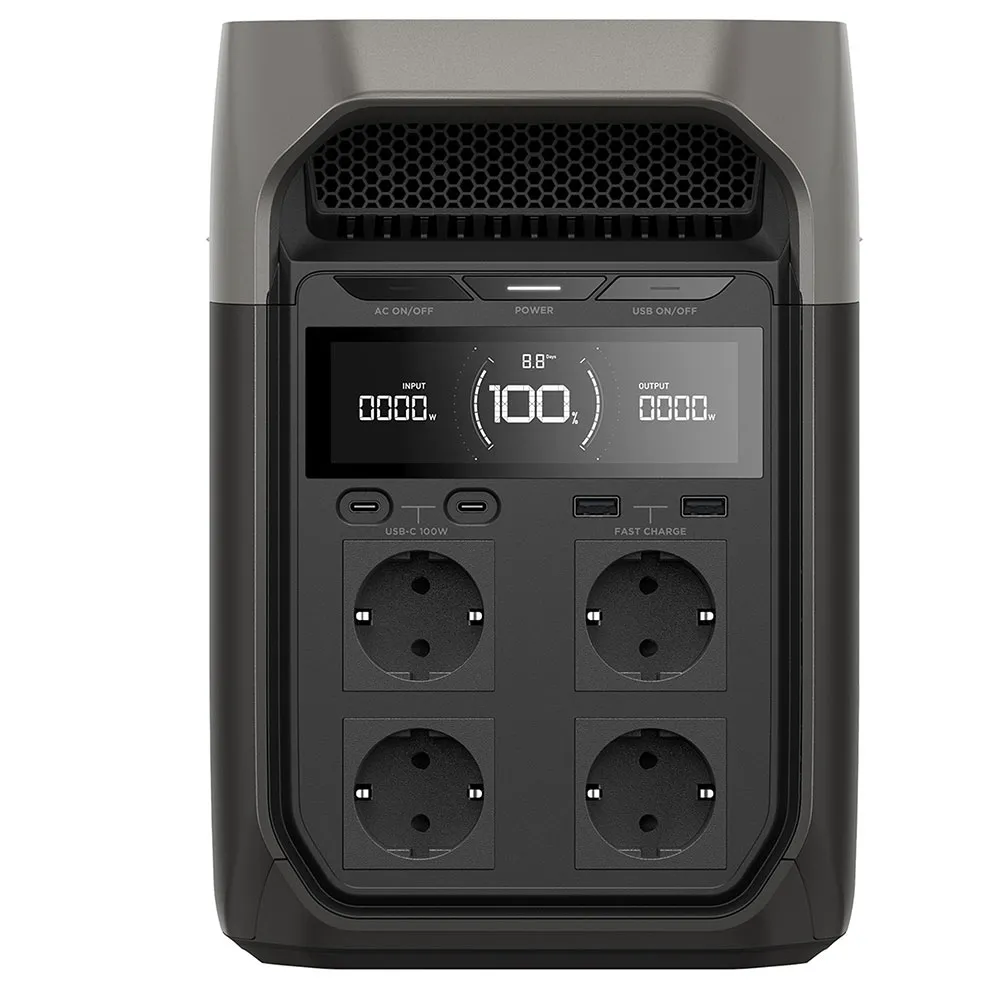 Ecoflow Delta 3 Bärbar Kraftstation, Grey, One Size Ecoflow Delta 3 Bärbar Kraftstation, Grey, One Size