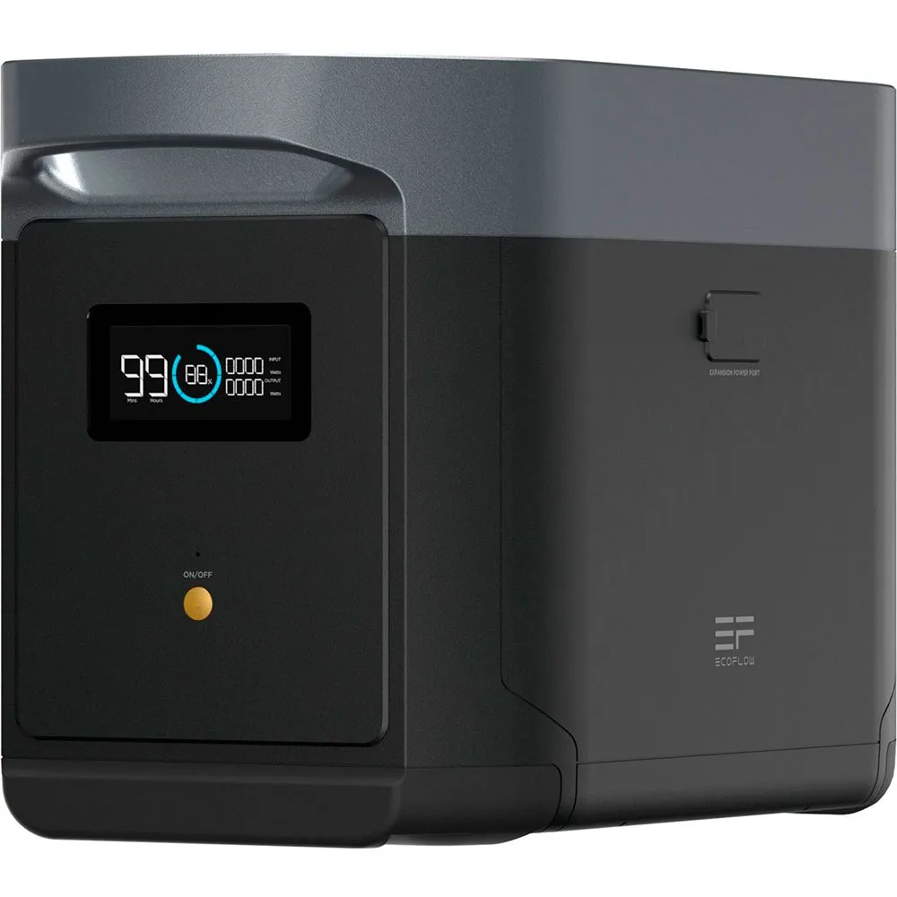 Ecoflow Delta Max 2016 Wh Units Bärbar Kraftstation, Black, One Size Ecoflow Delta Max 2016 Wh Units Bärbar Kraftstation, Black, One Size