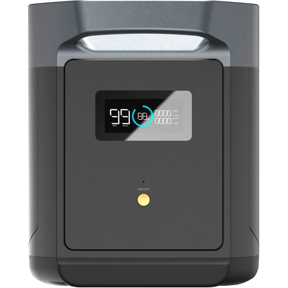 Ecoflow Delta Max 2016 Wh Units Bärbar Kraftstation, Black, One Size Ecoflow Delta Max 2016 Wh Units Bärbar Kraftstation, Black, One Size