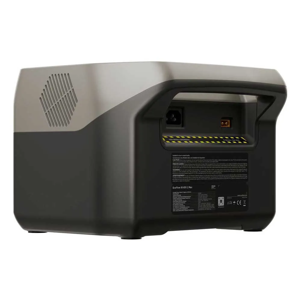 Ecoflow River 2 Max Bärbar Kraftstation, Black, One Size Ecoflow River 2 Max Bärbar Kraftstation, Black, One Size