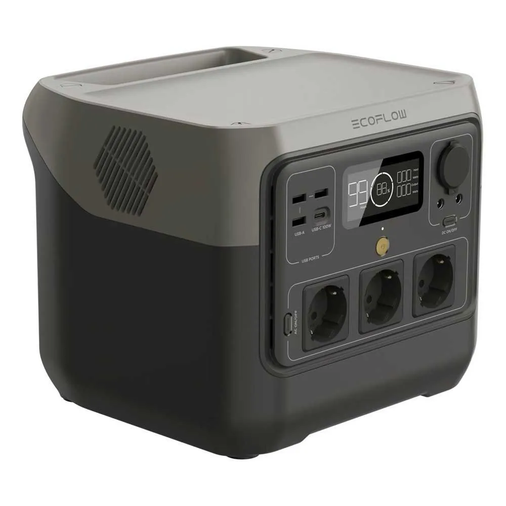Ecoflow River 2 Pro Bärbar Kraftstation, Black, One Size