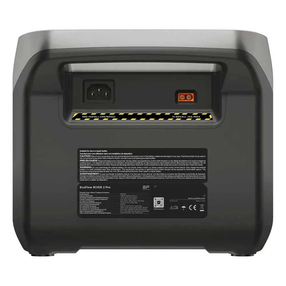 Ecoflow River 2 Pro Bärbar Kraftstation, Black, One Size