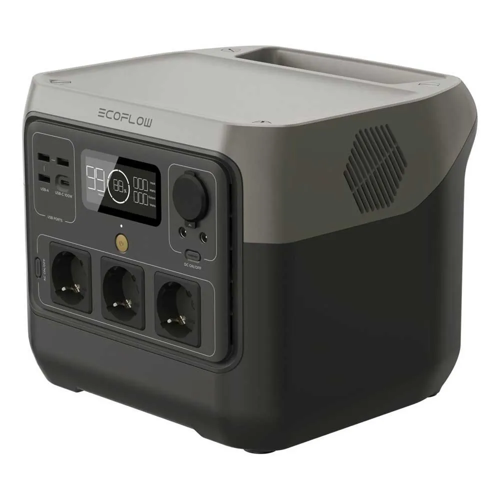 Ecoflow River 2 Pro Bärbar Kraftstation, Black, One Size