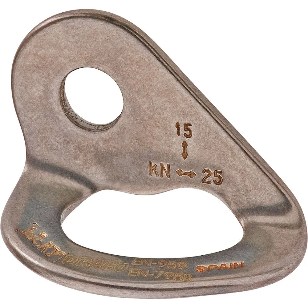 Edelrid Draco Hanger Rock Ankarplatta, Silver, One Size