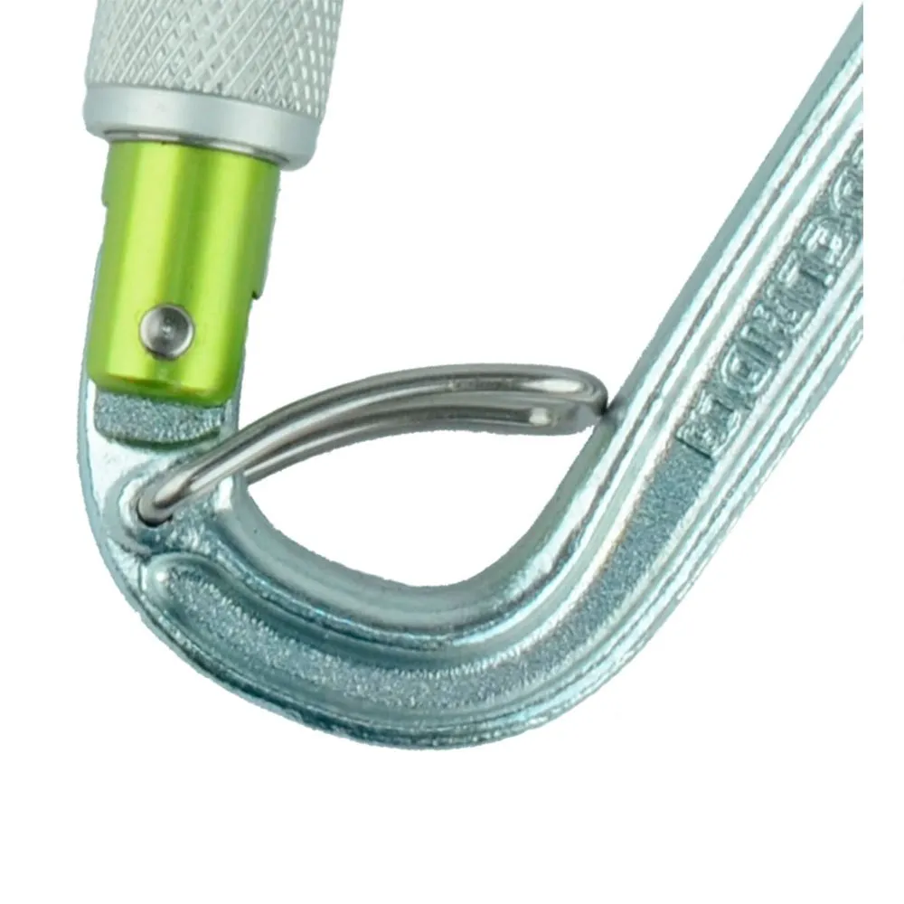 Edelrid Hms Bruce Steel Screw Fg Karabinkrok, Silver, One Size Edelrid Hms Bruce Steel Screw Fg Karabinkrok, Silver, One Size