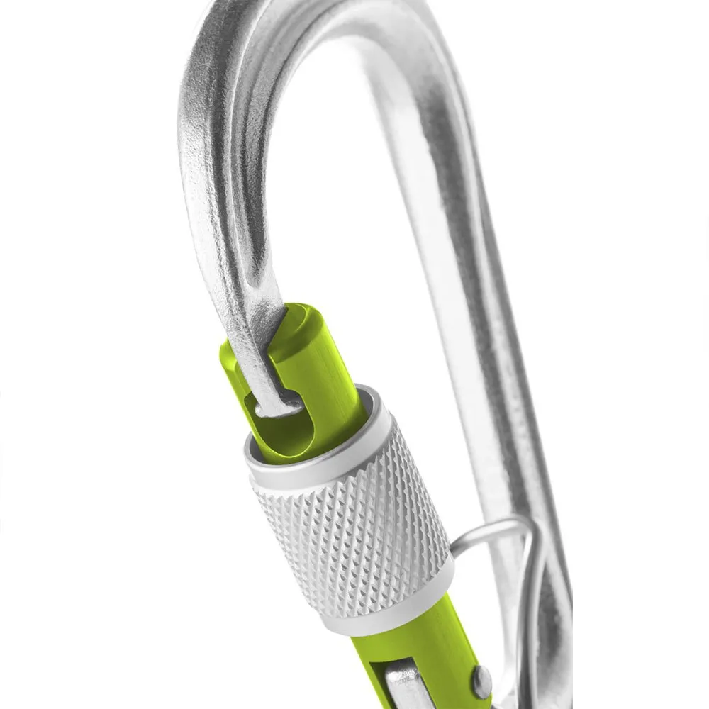 Edelrid Hms Bruce Steel Screw Fg Karabinkrok, Silver, One Size Edelrid Hms Bruce Steel Screw Fg Karabinkrok, Silver, One Size