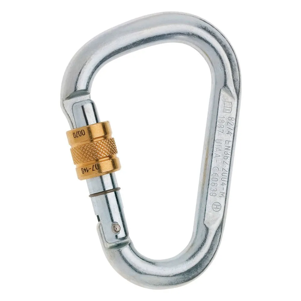 Edelrid Steel Hms Screw Karabinkrok, Silver, One Size
