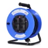 EDM 4 Plugs 25 M 3000w Kabeltrumma, Black, One Size