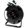 EDM 4 Plugs Kabeltrumma 15 M, Black, One Size