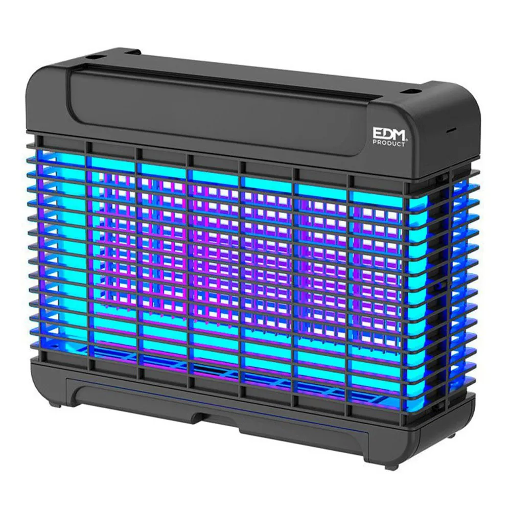 EDM Led-myggfälla Med Klisterplatta 10w, Black, One Size