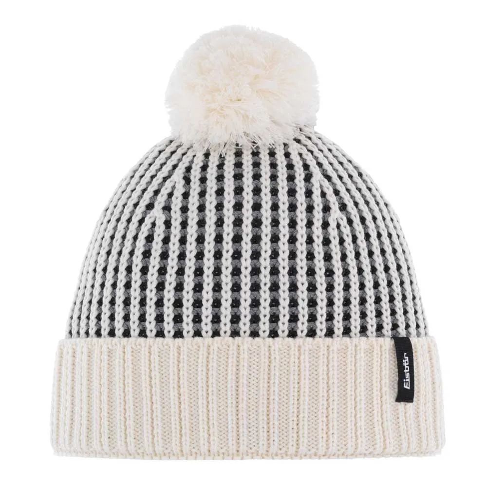 Eisbär Flow Os Pompon MÜ Rl Mössa, Milk / black / grau / milk
