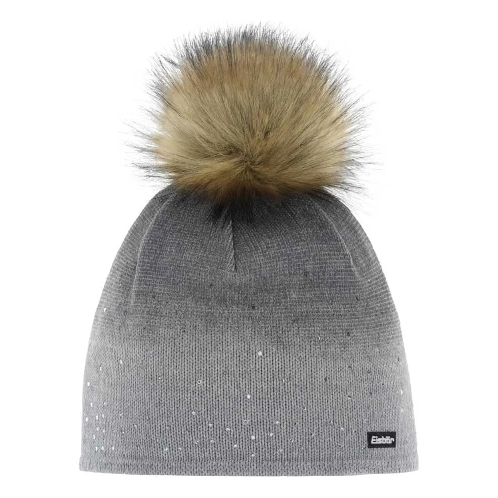 Eisbär Tiana Lux Crystal MÜ Mössa, Graumeleeffekt / anthrazit / real