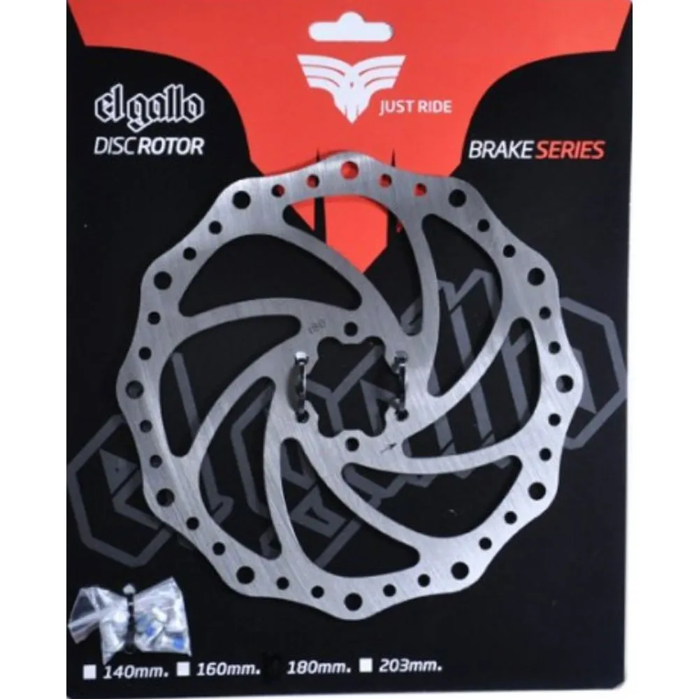 El Gallo Flow Disc Bromsskiva, Steel, 180mm