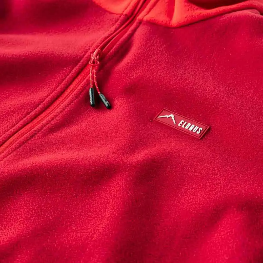Elbrus Cari Polartec Fleece Med Halv Dragkedja, Flame scarlet / chili pepper Elbrus Cari Polartec Fleece Med Halv Dragkedja, Flame scarlet / chili pepper