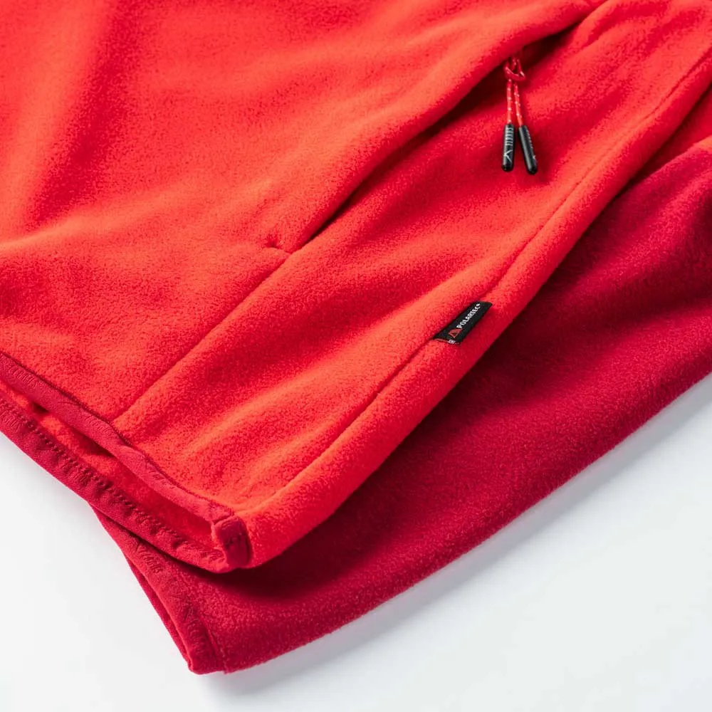 Elbrus Cari Polartec Fleece Med Halv Dragkedja, Flame scarlet / chili pepper Elbrus Cari Polartec Fleece Med Halv Dragkedja, Flame scarlet / chili pepper