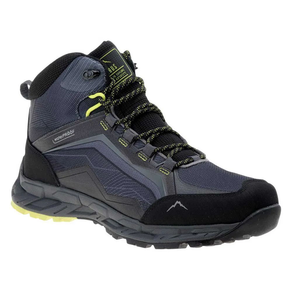 Elbrus Embawa Mid Wp Vandringsskor, Dark grey / black / lime