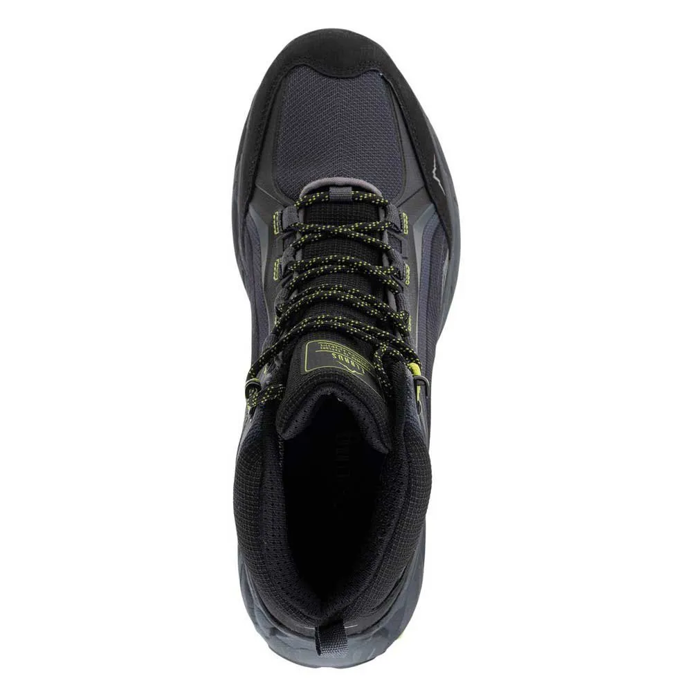 Elbrus Embawa Mid Wp Vandringsskor, Dark grey / black / lime