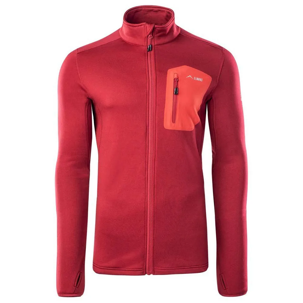 Elbrus Emino Polartec Fleecejacka Med Dragkedja, Chili pepper / flame scarlet Elbrus Emino Polartec Fleecejacka Med Dragkedja, Chili pepper / flame scarlet