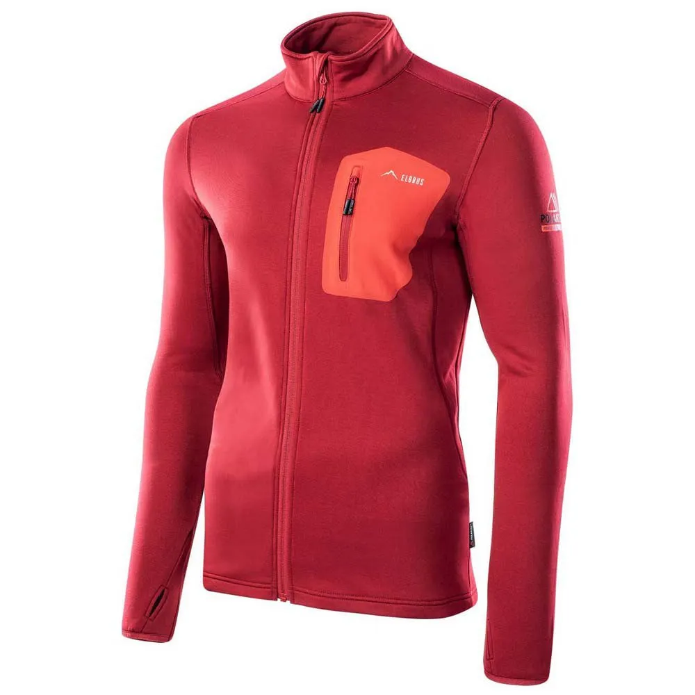 Elbrus Emino Polartec Fleecejacka Med Dragkedja, Chili pepper / flame scarlet Elbrus Emino Polartec Fleecejacka Med Dragkedja, Chili pepper / flame scarlet