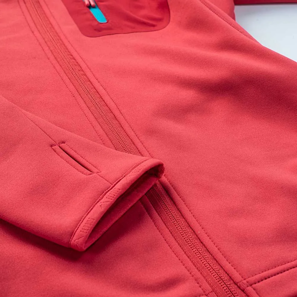 Elbrus Emino Polartec Sweatshirt Med Dragkedja, Hibiscus / ski patrol / blue bird Elbrus Emino Polartec Sweatshirt Med Dragkedja, Hibiscus / ski patrol / blue bird