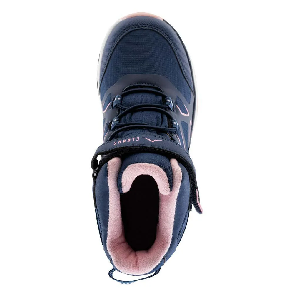 Elbrus Etpen Mid Wp Jr Vandringsskor, Light navy / pink, EU 33