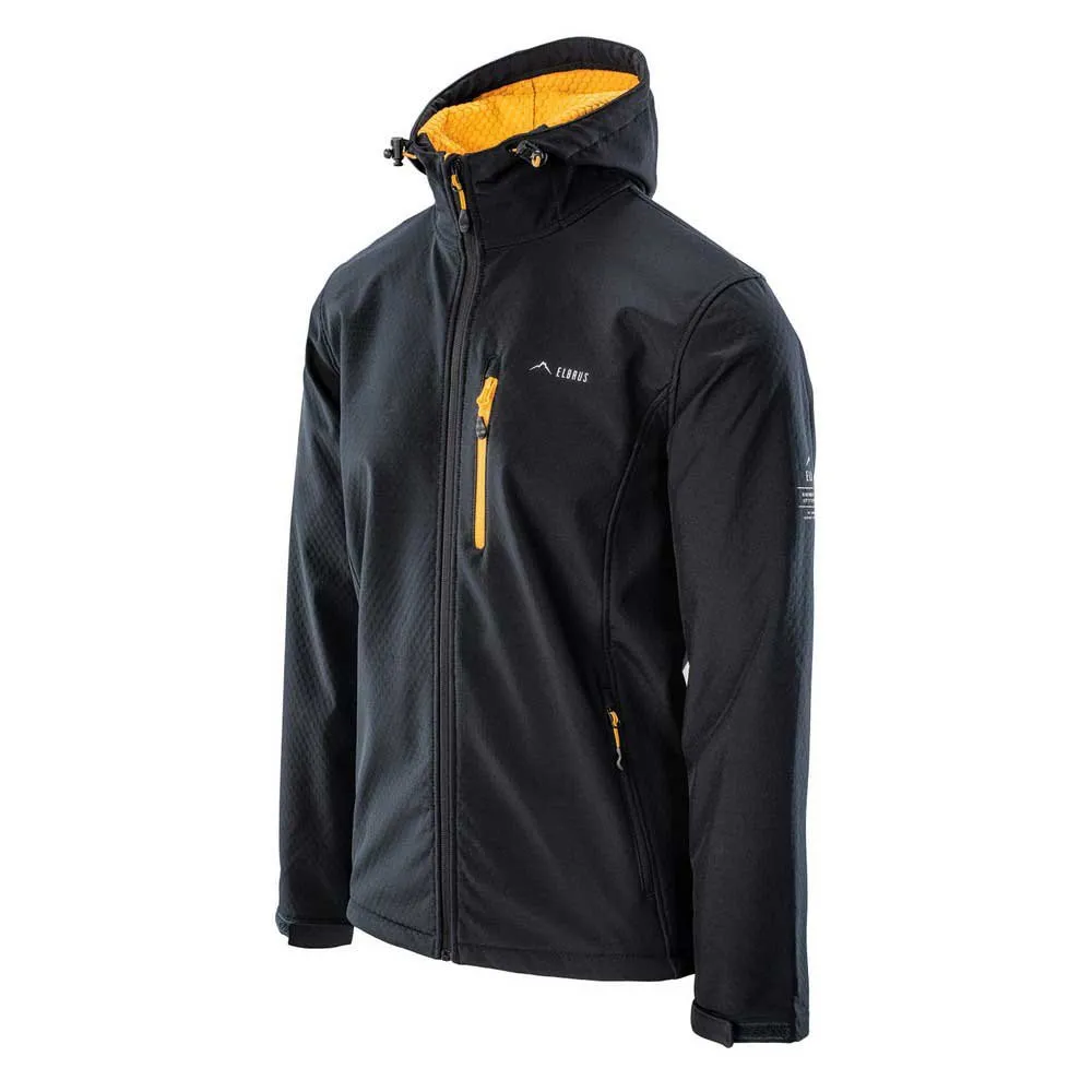Elbrus Ihar Softshelljacka, Black beauty / saffron Elbrus Ihar Softshelljacka, Black beauty / saffron