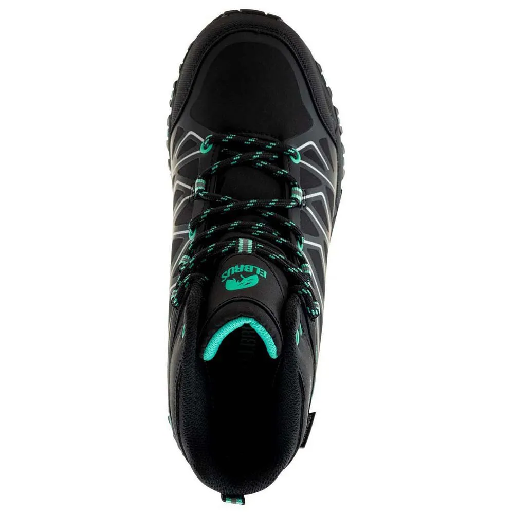 Elbrus Mabby Mid Wp Vandringsskor, Black / biscay green