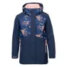 Maritime blue / leaf print