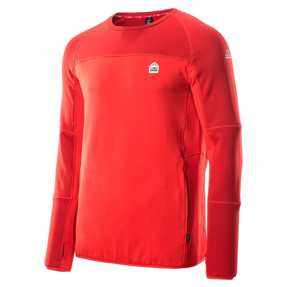 Elbrus Molic Polartec T-shirt Med Lång ärm, Flame scarlet / salsa Elbrus Molic Polartec T-shirt Med Lång ärm, Flame scarlet / salsa