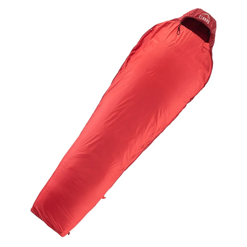 Elbrus Nansen Primaloft Sovsäck, Flame scarlet / chili pepper, Right Zipper