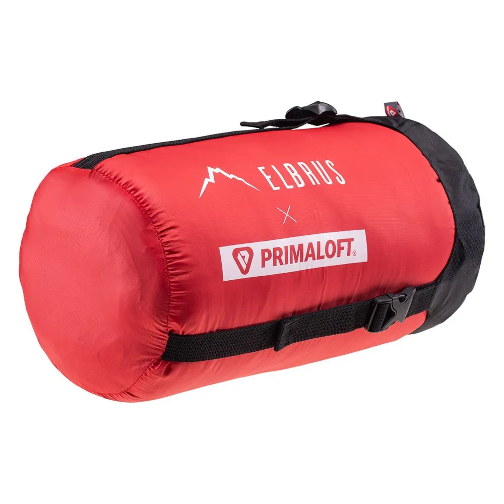 Elbrus Nansen Primaloft Sovsäck, Flame scarlet / chili pepper, Right Zipper
