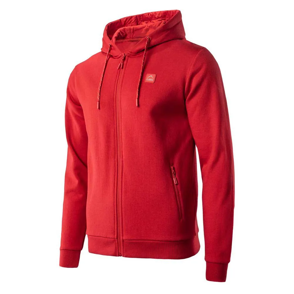 Elbrus Reinar Sweatshirt Med Dragkedja, Chinese red