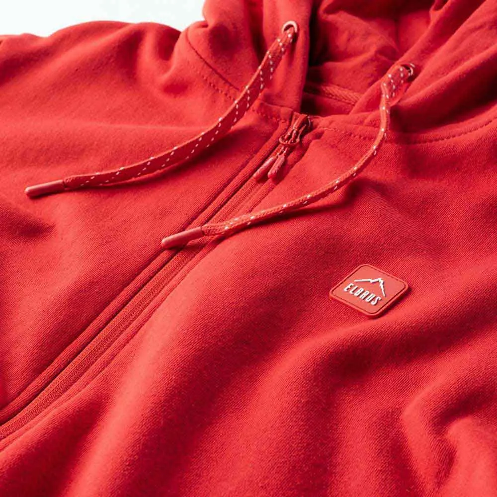 Elbrus Reinar Sweatshirt Med Dragkedja, Chinese red