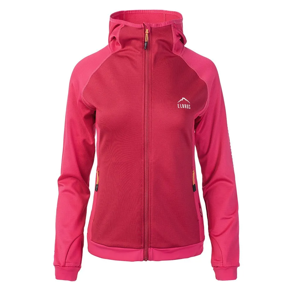 Elbrus Roen Sweatshirt Med Dragkedja, Pink peacock / granita Elbrus Roen Sweatshirt Med Dragkedja, Pink peacock / granita