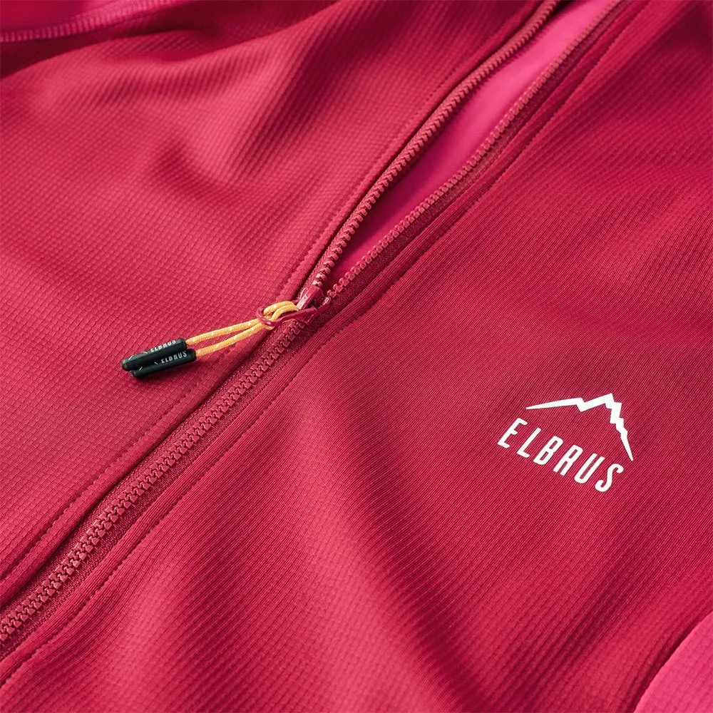 Elbrus Roen Sweatshirt Med Dragkedja, Pink peacock / granita Elbrus Roen Sweatshirt Med Dragkedja, Pink peacock / granita