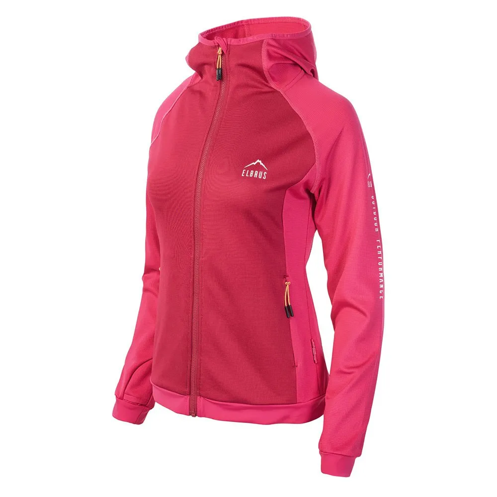 Elbrus Roen Sweatshirt Med Dragkedja, Pink peacock / granita Elbrus Roen Sweatshirt Med Dragkedja, Pink peacock / granita