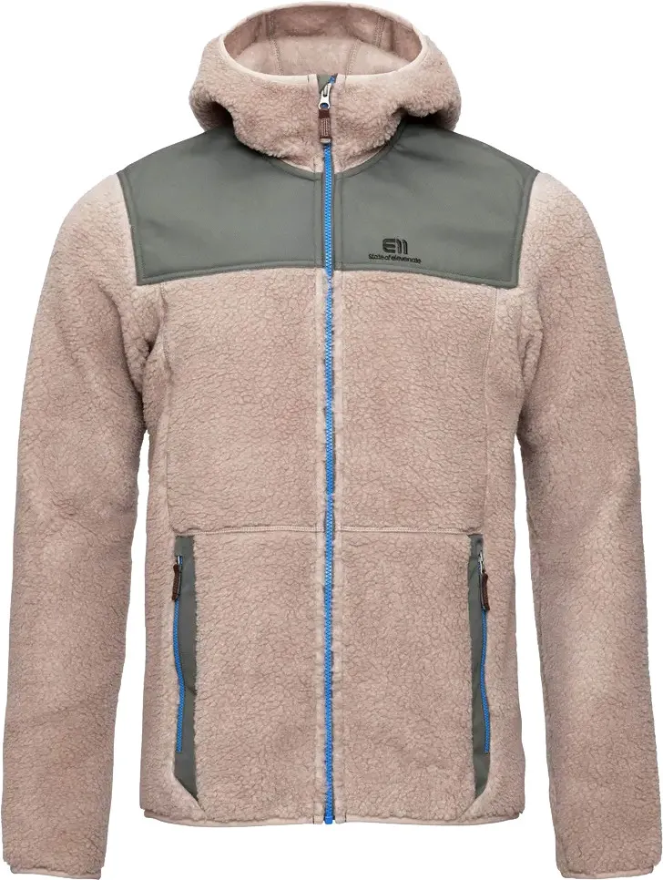 Elevenate Men's Glacier Pile Hood, Ginger Beige Elevenate Men's Glacier Pile Hood, Ginger Beige