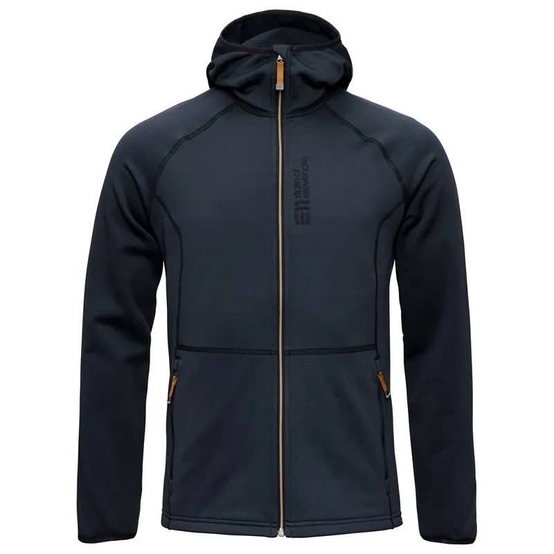 Elevenate Mens Skiers FleeceHood, Dark ink Elevenate Mens Skiers FleeceHood, Dark ink