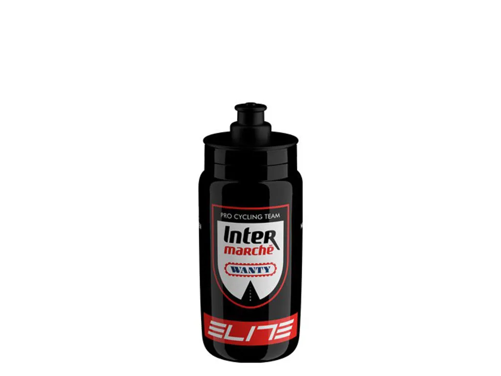 Elite Fly Teams 2025 vattenflaska 550 ml Intermarche Wanty, Svart