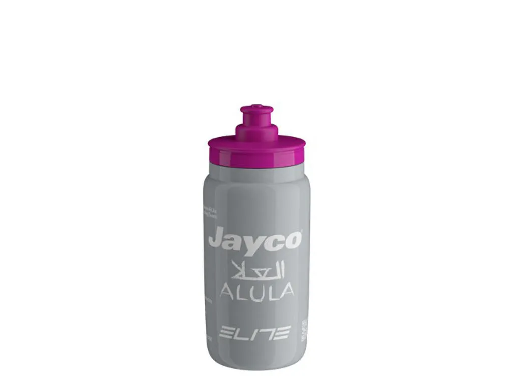 Elite Fly Teams 2025 vattenflaska 550 ml Team Jayco Alula, Grå Elite Fly Teams 2025 vattenflaska 550 ml Team Jayco Alula, Grå